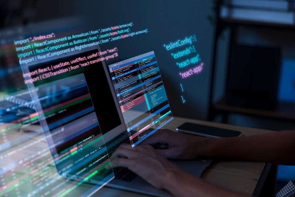 Developer working with SQL automation